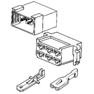2 CONNECTORS 6-POLES