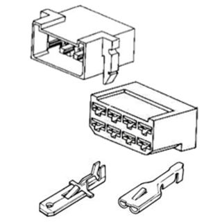 2 CONNECTORS 8-POLES