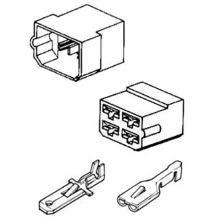 2 CONNECTORS 4-POLES