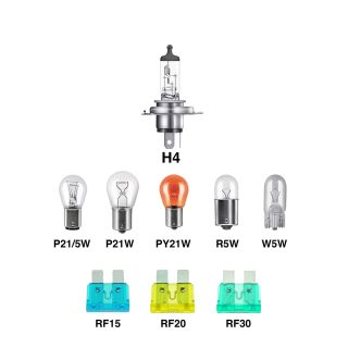 KIT AMPOULES 12V H4