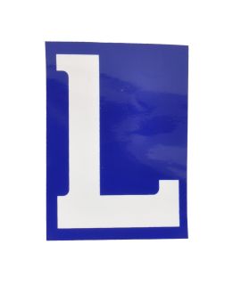 "L" LICENSE MOTO 50x70mm